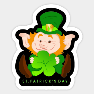 Happy St Patrick Day It's Your Lucky Day Sticker